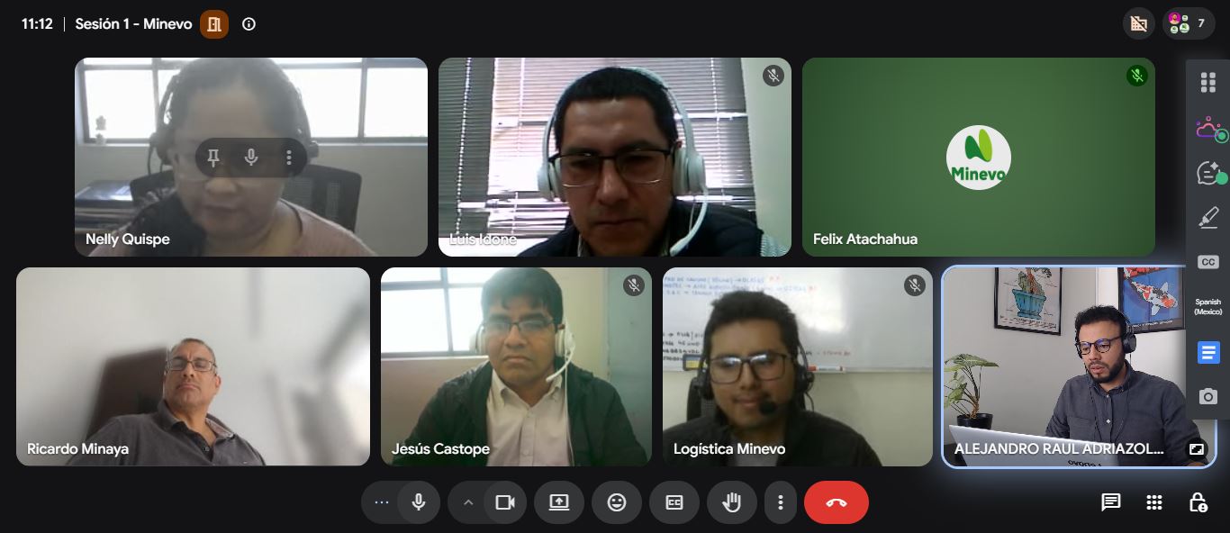 Sesión con el equipo gerencial de Minevo