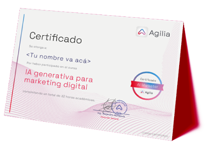 Certificado del curso Claude para Empresas a nombre de Agilia Academy